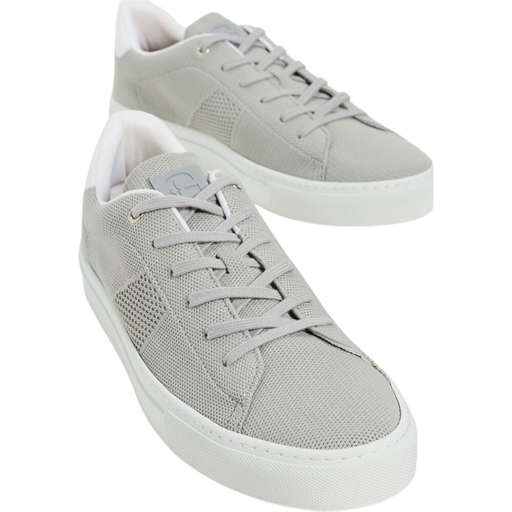 Greats Royale 2.0 Knit Sneakers Cork Strobel Low Top Lace Up Grey White 7